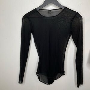 Only Hearts Tulle Sheer Bodysuit